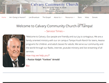 Tablet Screenshot of calvaryoftampa.org